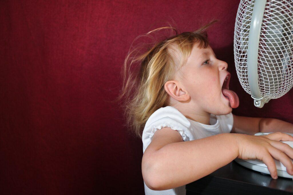 Frische Luft durch Ventilator